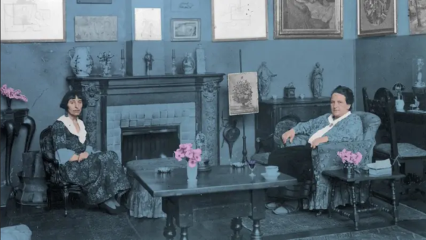 Foto original de Gertrude Stein e Alice B. Toklas